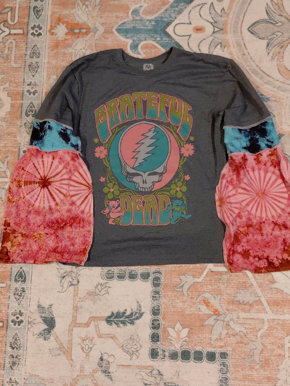 One Of A Kind Handmade Bell Sleeve Grateful Dead Tshirt